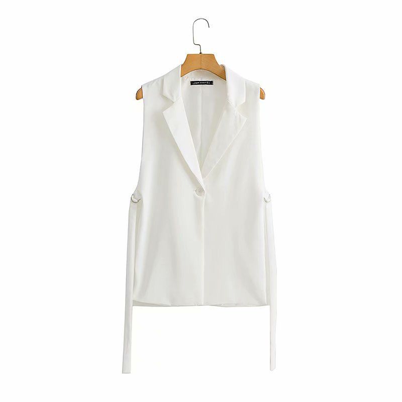 BLWOENS - Chaleco cazadora Acolchado para Mujer - Blanco.