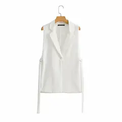 BLWOENS - Chaleco cazadora Acolchado para Mujer - Blanco.
