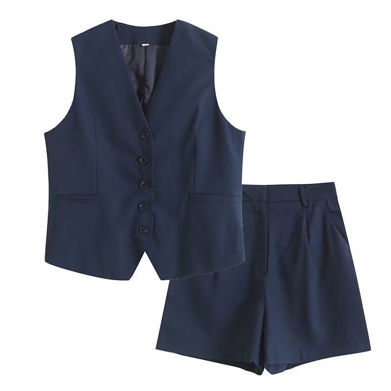 BLWOENS - Blazer vest y pantalones casuales para mujeres Traje.