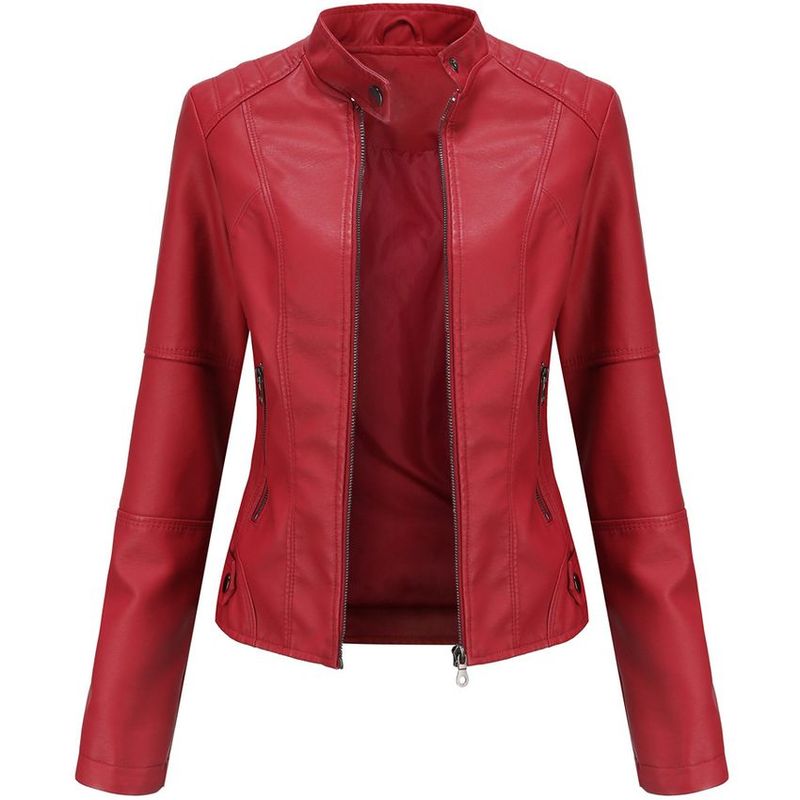 BLWOENS - Chaqueta de PU para mujer