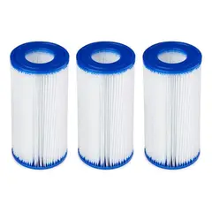 MUNDO MAGIA - Cartucho Tipo Iii A/c Para Filtro Piscina Pack 3 Unidades