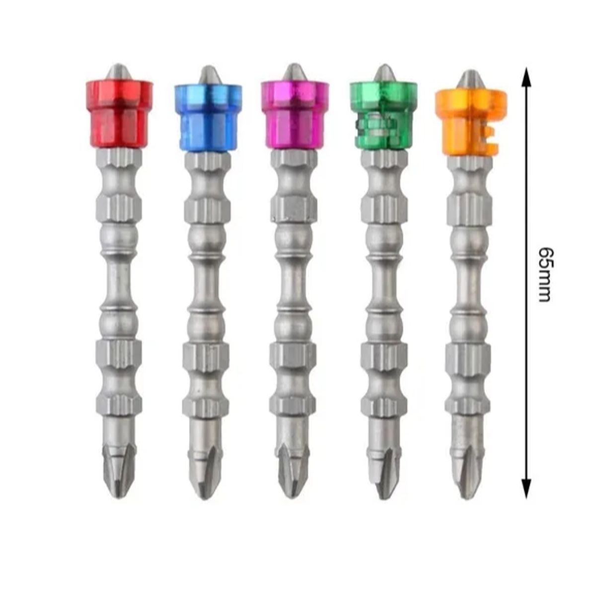GENERICO - Puntas De Destornillador Magnético De 65mm Juego De 10 Pcs