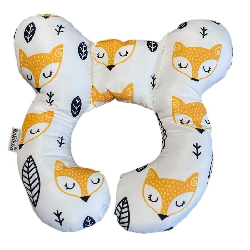 GENERICO - Cojin cuello almohada de viaje para bebes unicornio celeste