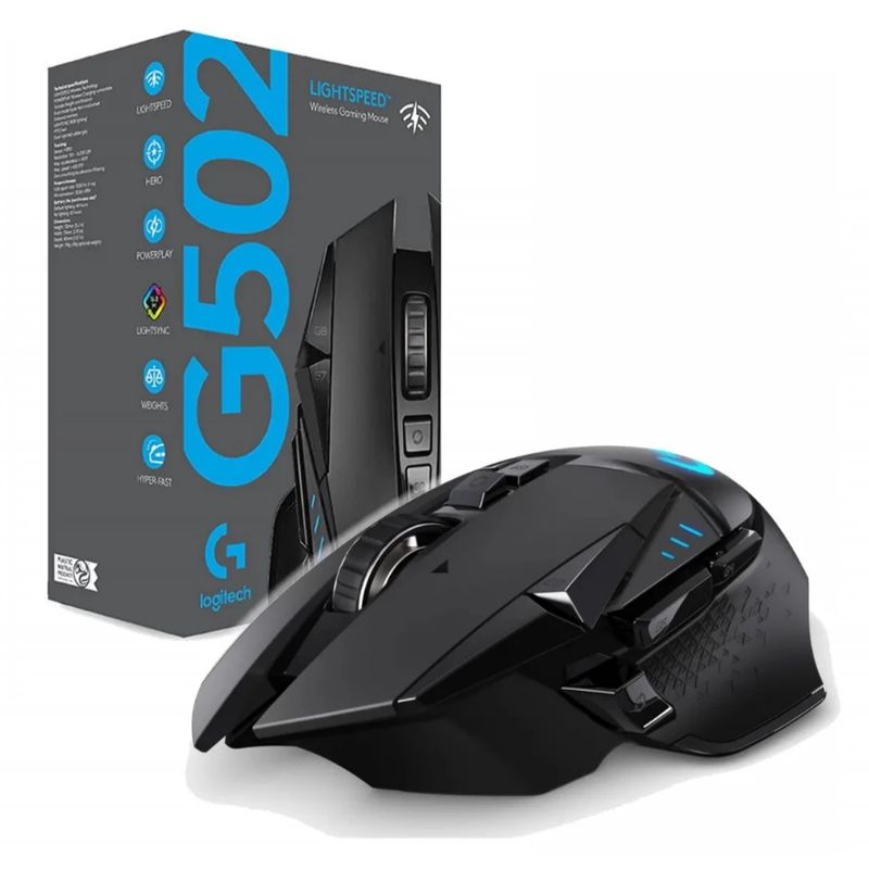 LOGITECH - Mouse Gamer - Logitech G502 Hero - 16000 dpi - 11 botones - USB