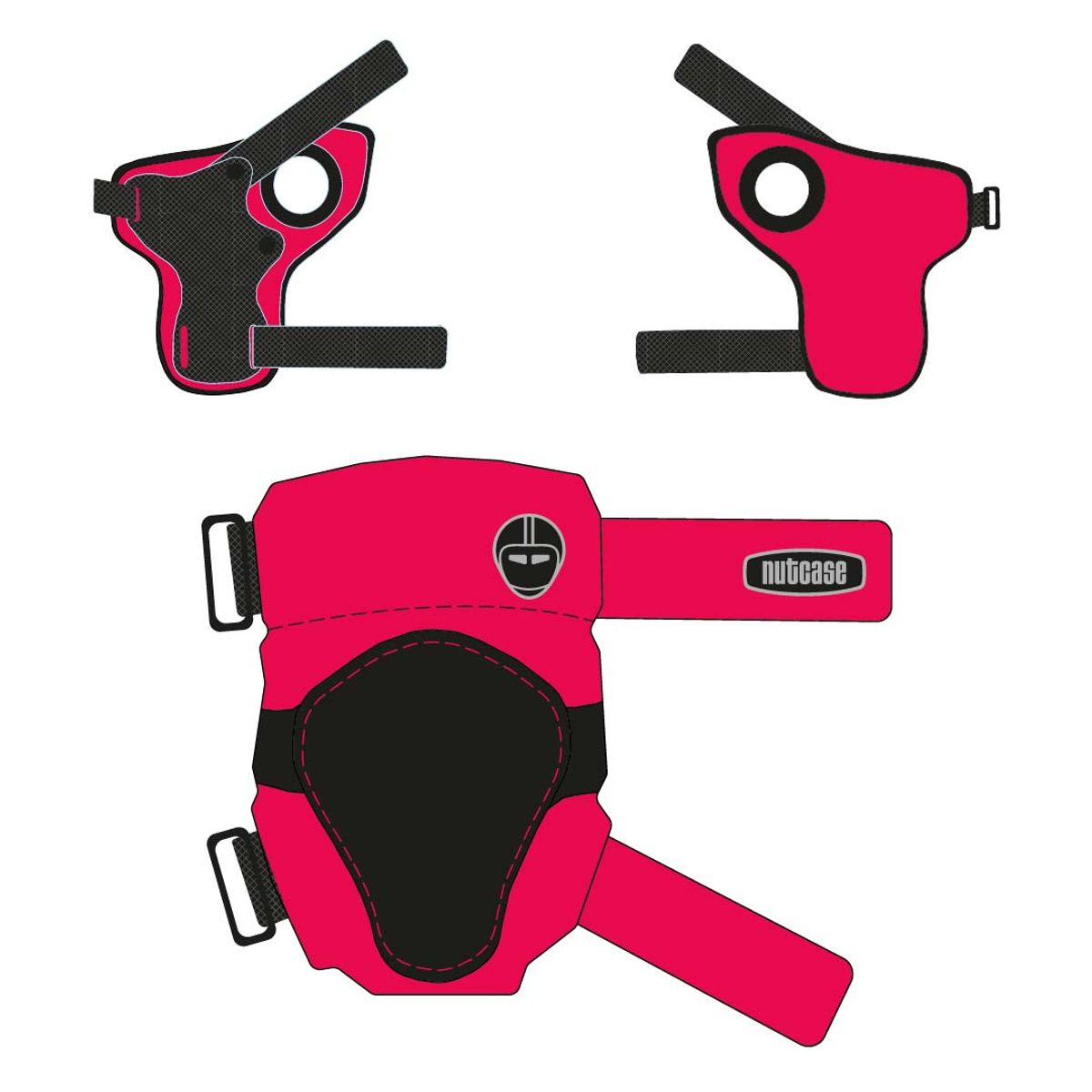 NUTCASE - SET DE 3 PROTECCIONES MULTISPORT NUTCASE - RED -3/5 AÑOS