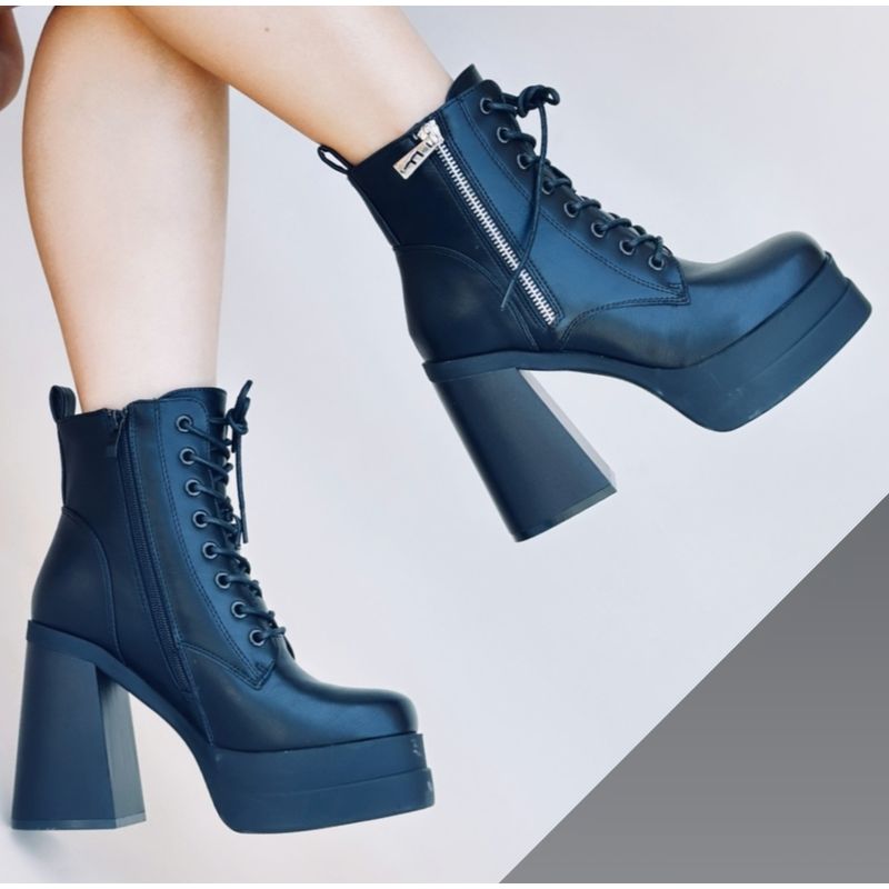 SNOOPY - Botin Mujer Taco Alto con Plataforma M344