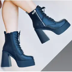 SNOOPY - Botin Mujer Taco Alto con Plataforma M344