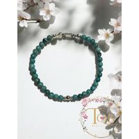 Pulsera turquesa celeste plata 925