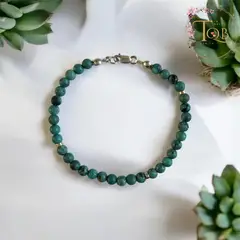 GENERICO - Pulsera turquesa celeste plata 925