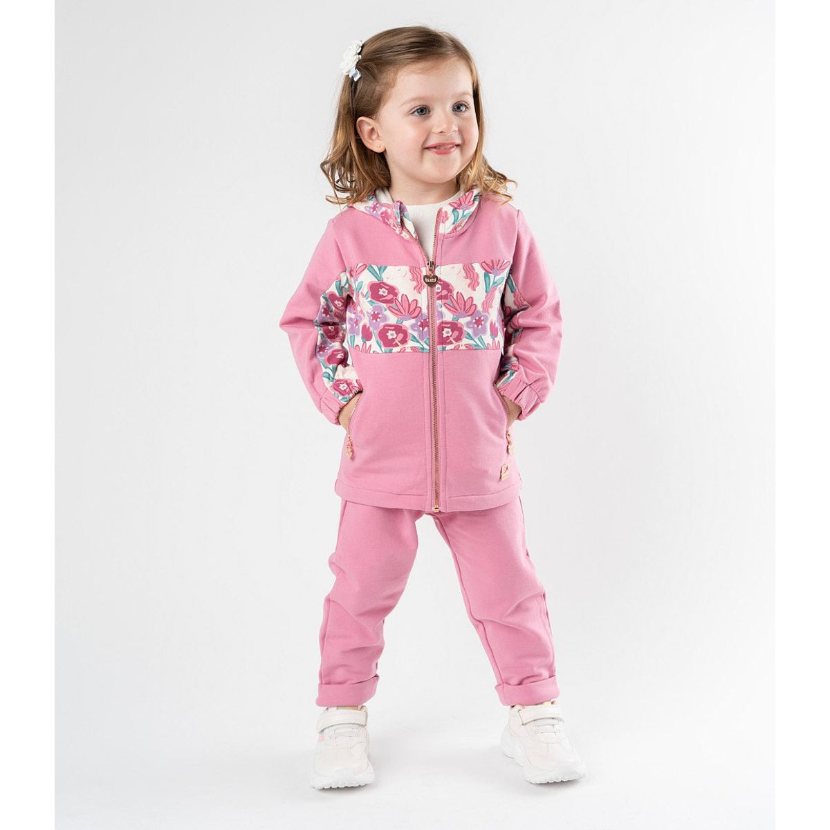 4KIDS - Buzo bebés con flores rosado 4 Kids