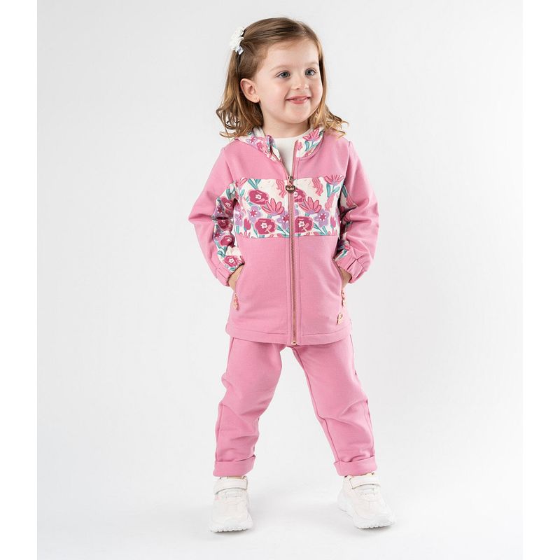 4KIDS - Buzo bebés con flores rosado 4 Kids