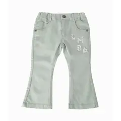 LIMONADA - Pantalón bebé con oso verde
