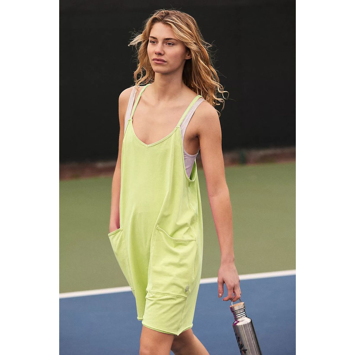 TIOZONEY - Mono Ancho con Tiras para Mujer