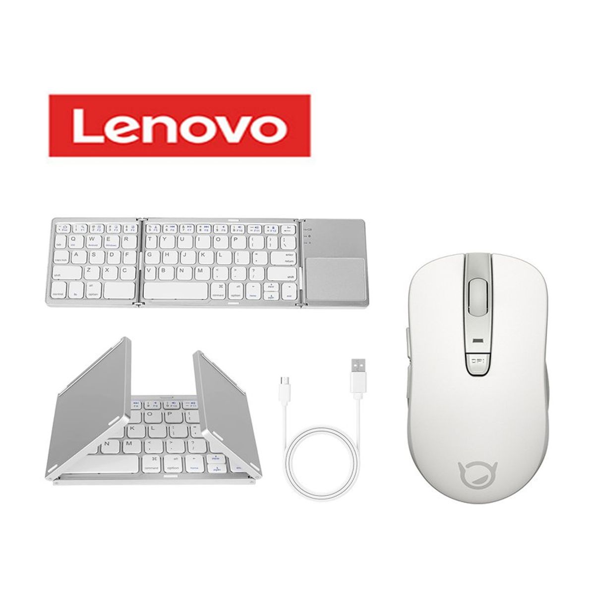 PUREPOWER - Mouse y teclado plegable con bluetooth Lenovo