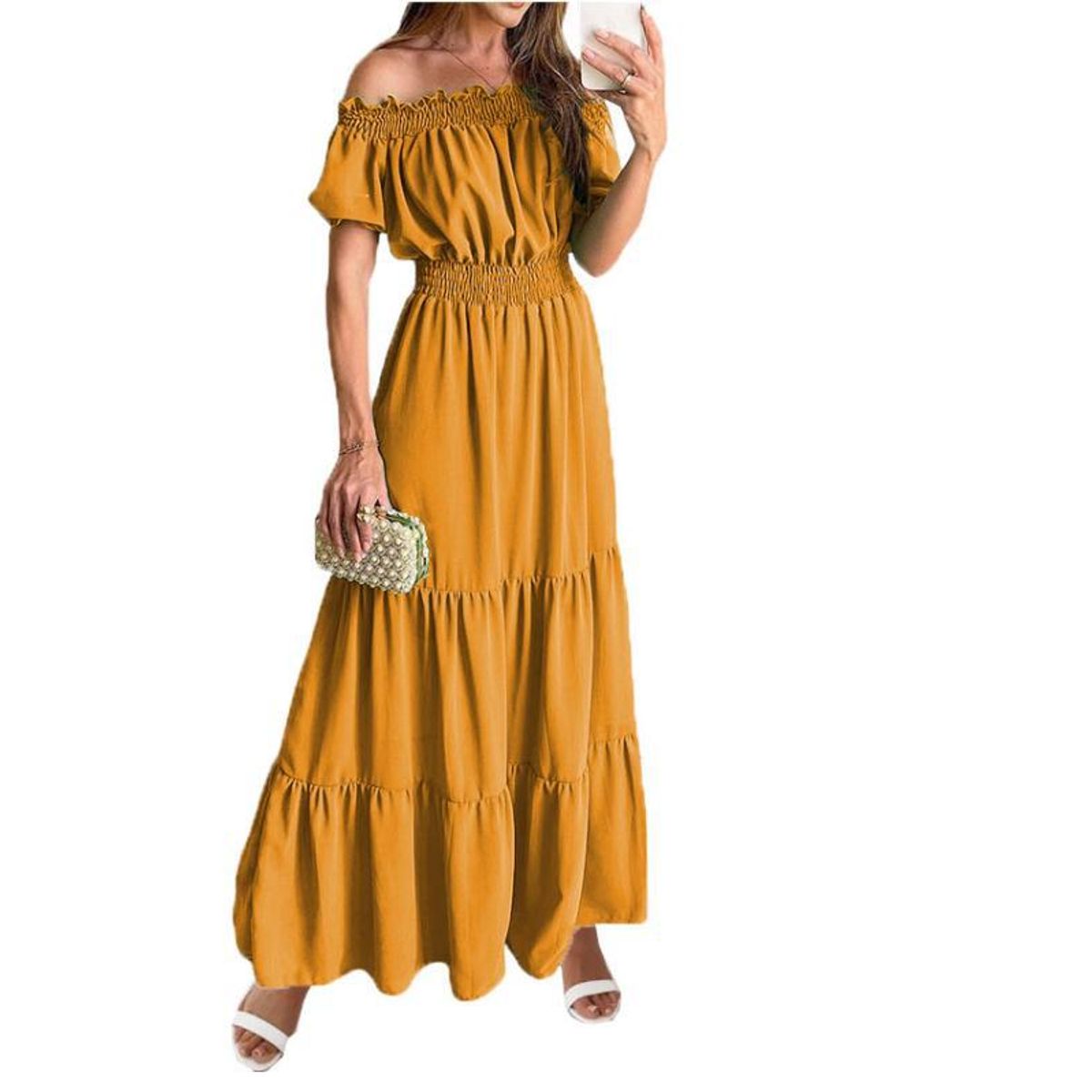 TIOZONEY - Vestido Largo Mujer