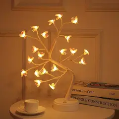 GENERICO - Árbol Led Diseño Abeja - Luz Cálida 45 x 30 cm