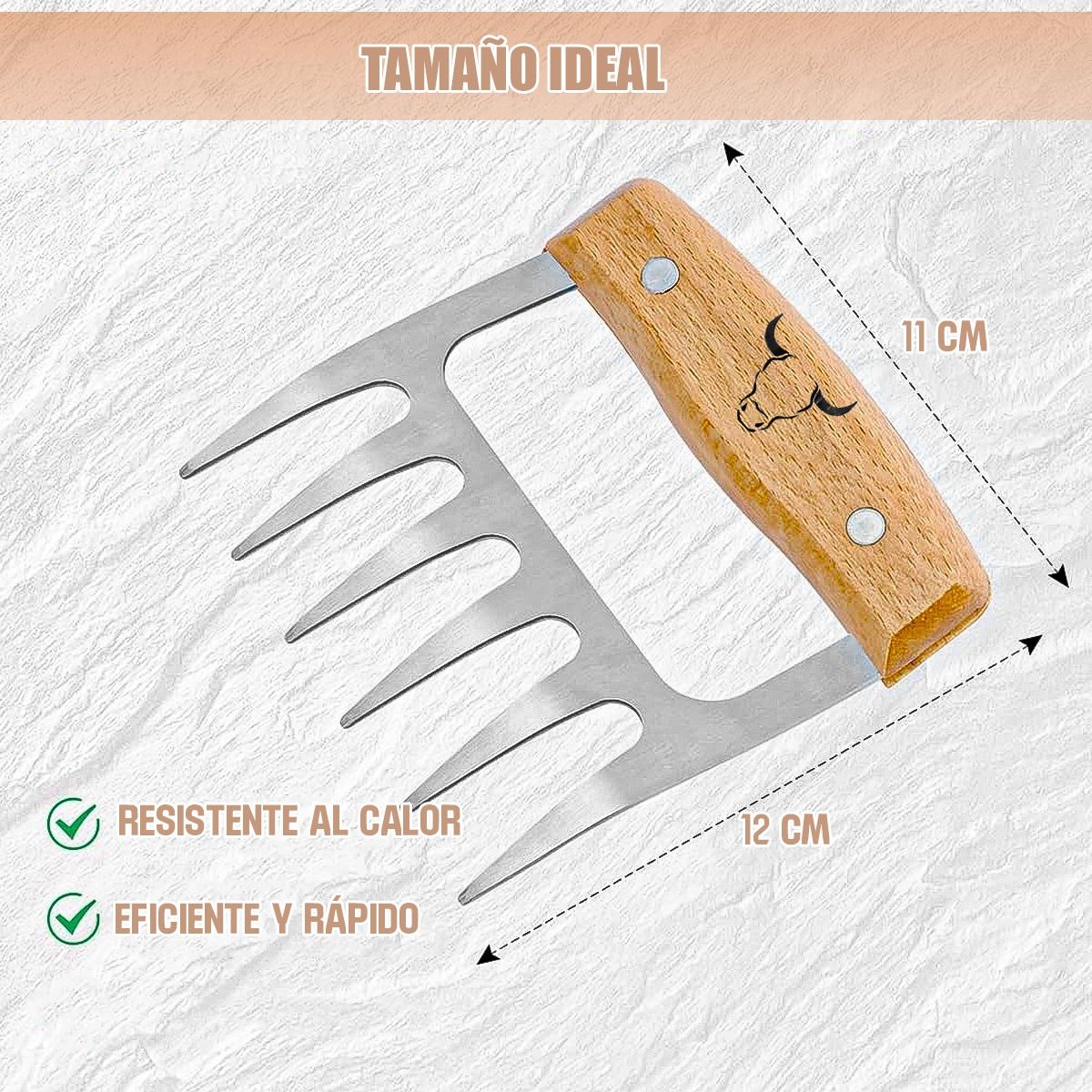 WAYU - Garra Para Carne Wayu Garras Trituradoras De Carne Parrilla