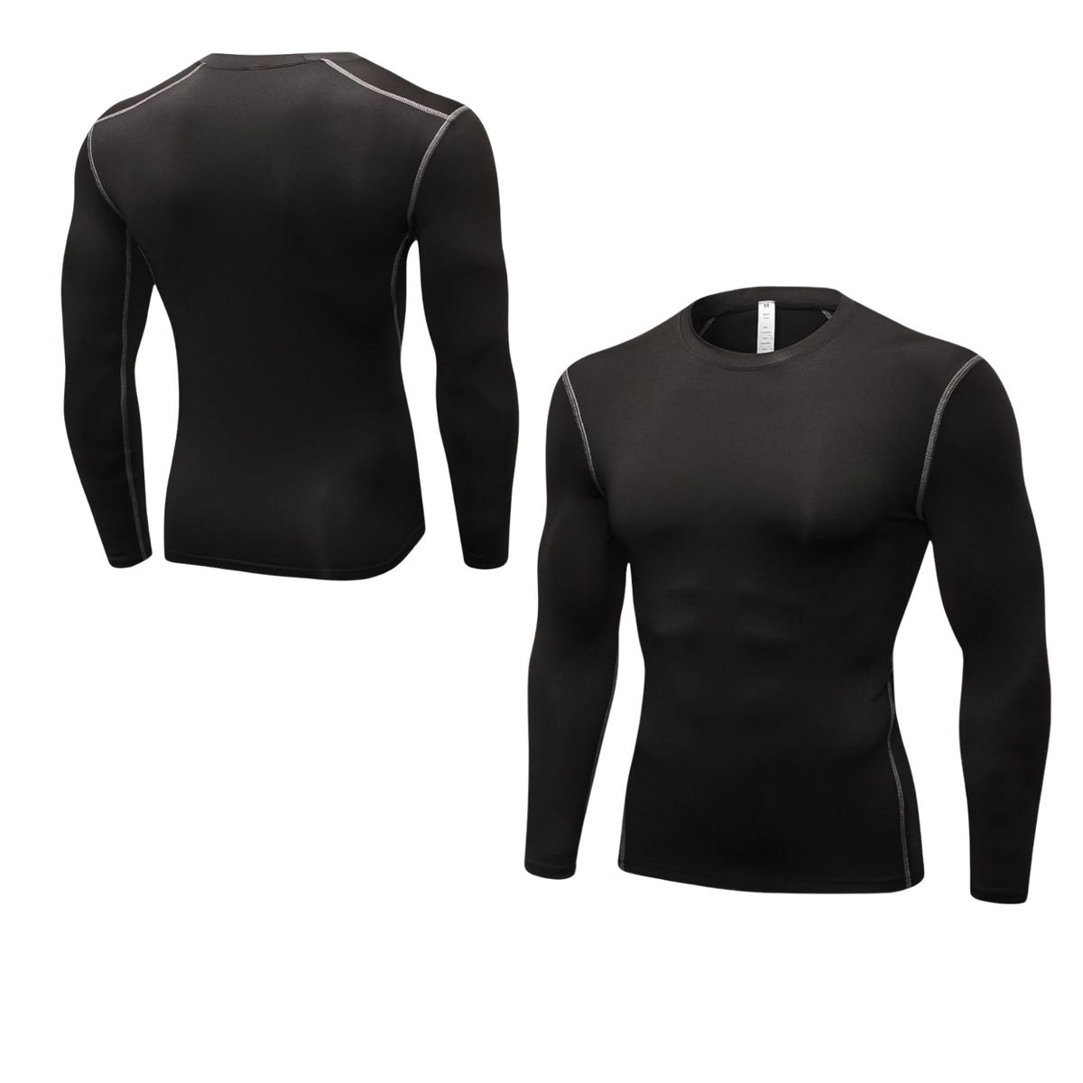 EKOL TACTICA MILITAR - Camiseta Primera Capa Algodón Hombre Invierno