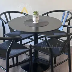 GENERICO - Comedor Black 100cm - 4 puestos