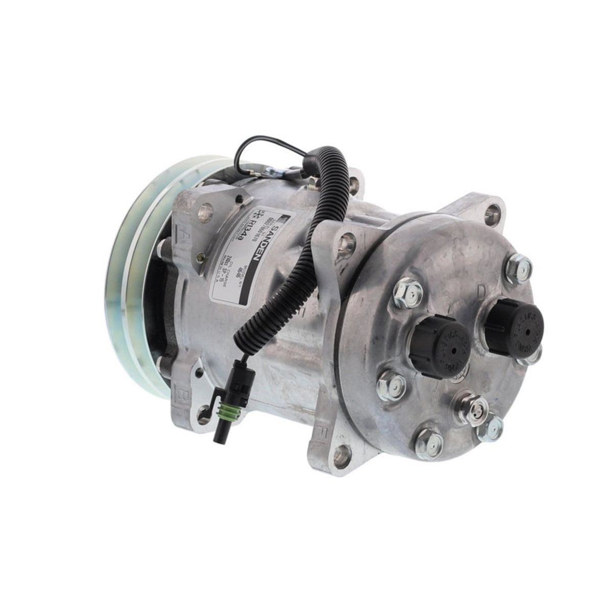 SANDEN - Compresor de Ac SD7H15 2A 12V 132MM TAPA MJ OE 4646 SANDEN.