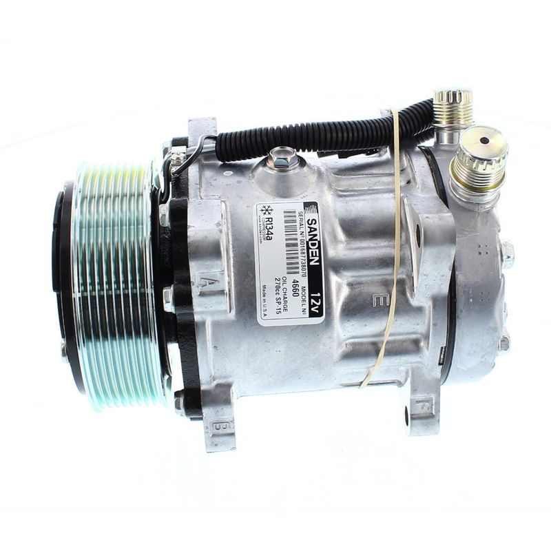 SANDEN - Compresor de Ac SD7H15HD 8PK 12V 119MM TAPA JDA 4660 SANDEN.