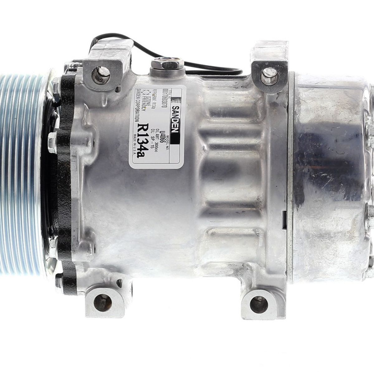 SANDEN - Compresor de Ac SD7H15 8PK 12V 119MM TAPA KC OE U4666 SANDEN.