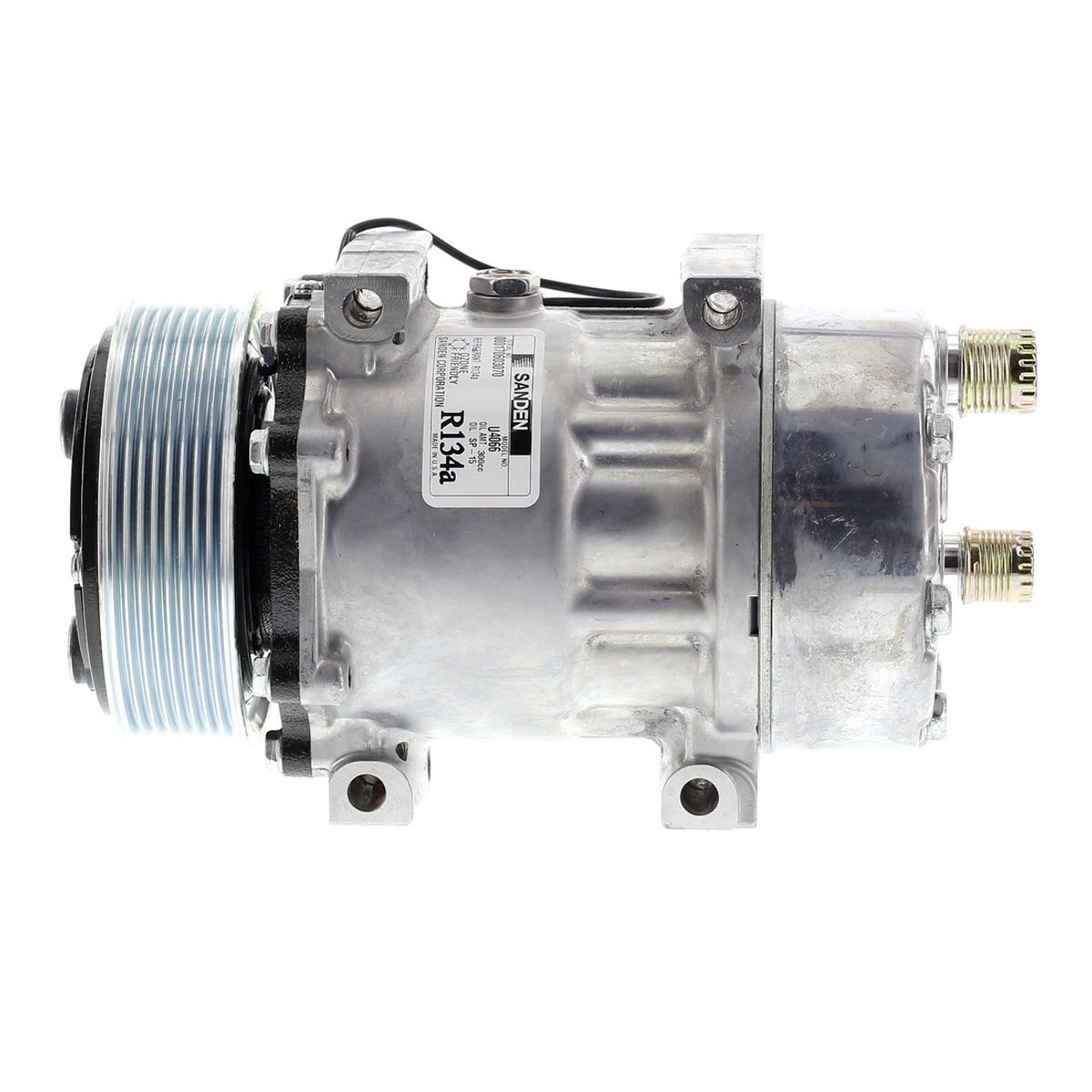 SANDEN - Compresor de Ac SD7H15 8PK 12V 119MM TAPA KC OE U4666 SANDEN.