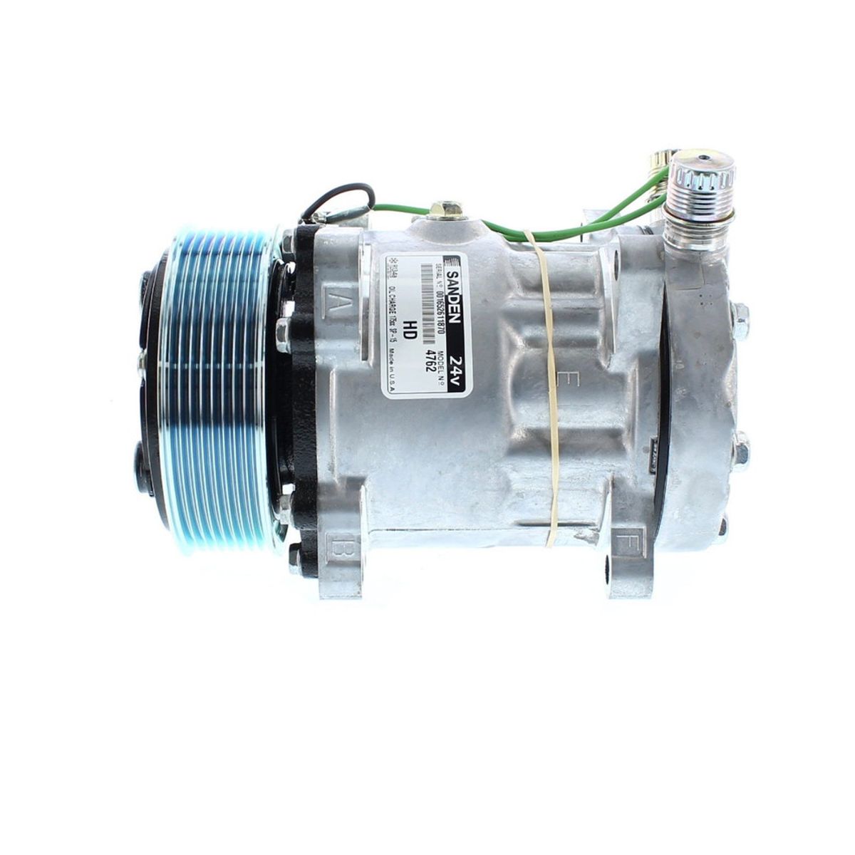 SANDEN - Compresor de Ac 7H15 8PK 119MM 24V TAPA JD-FN 4762 SANDEN.