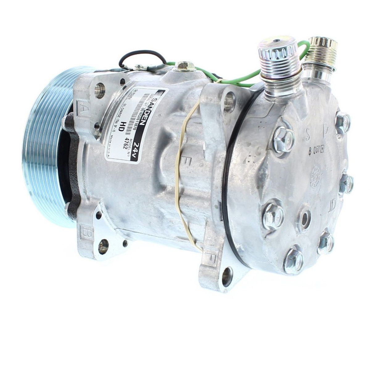 SANDEN - Compresor de Ac 7H15 8PK 119MM 24V TAPA JD-FN 4762 SANDEN.