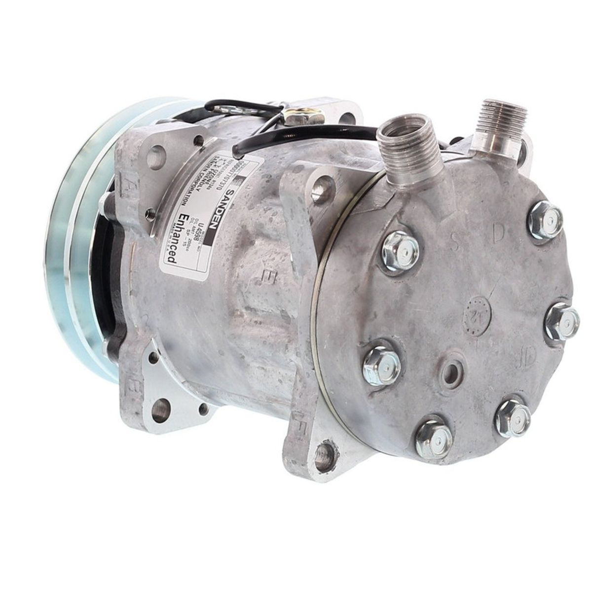 SANDEN - Compresor de Ac SD7H15 2A 12V 125MM TAPA JD OE U4779 SANDEN.