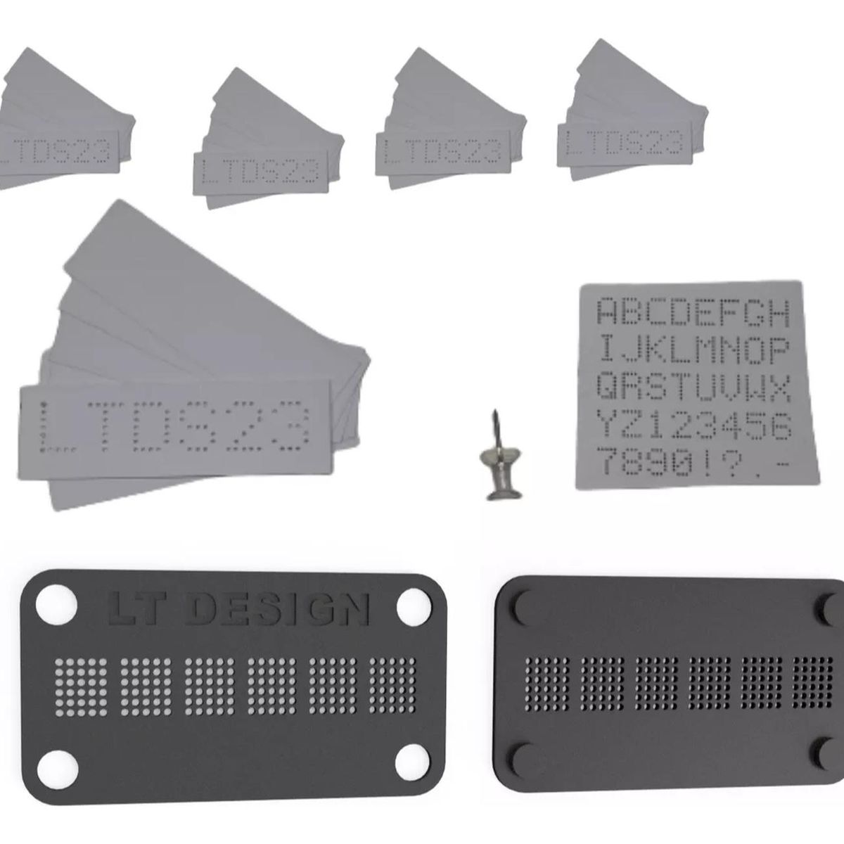 IMPORTCLICK - Kit Grabado Patente Automóvil 120 Stickers