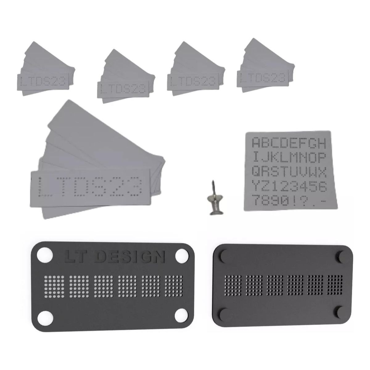 IMPORTCLICK - Kit Grabado Patente Automóvil 120 Stickers