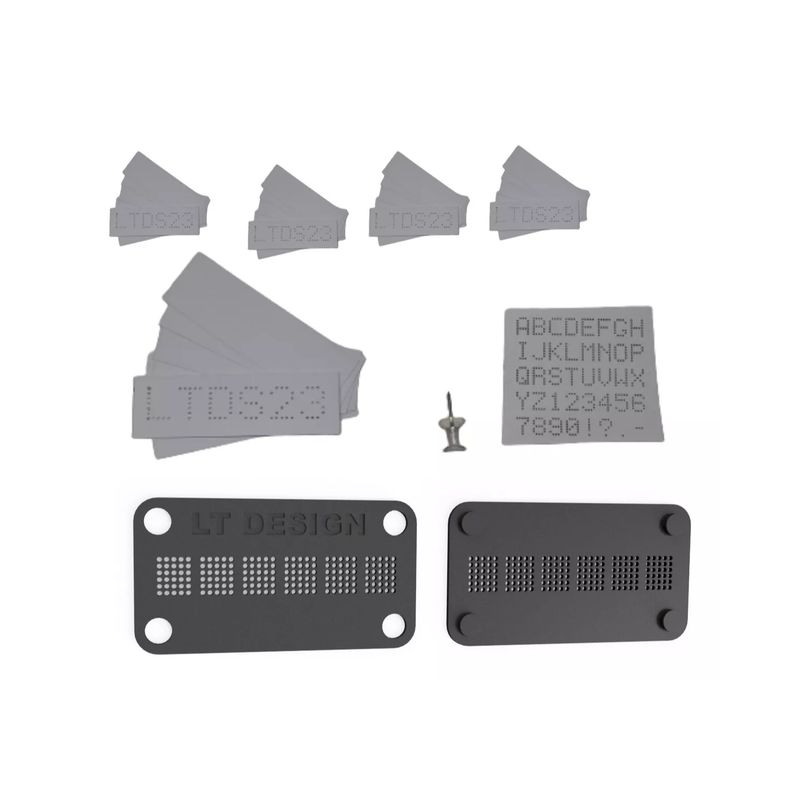 IMPORTCLICK - Kit Grabado Patente Automóvil 120 Stickers