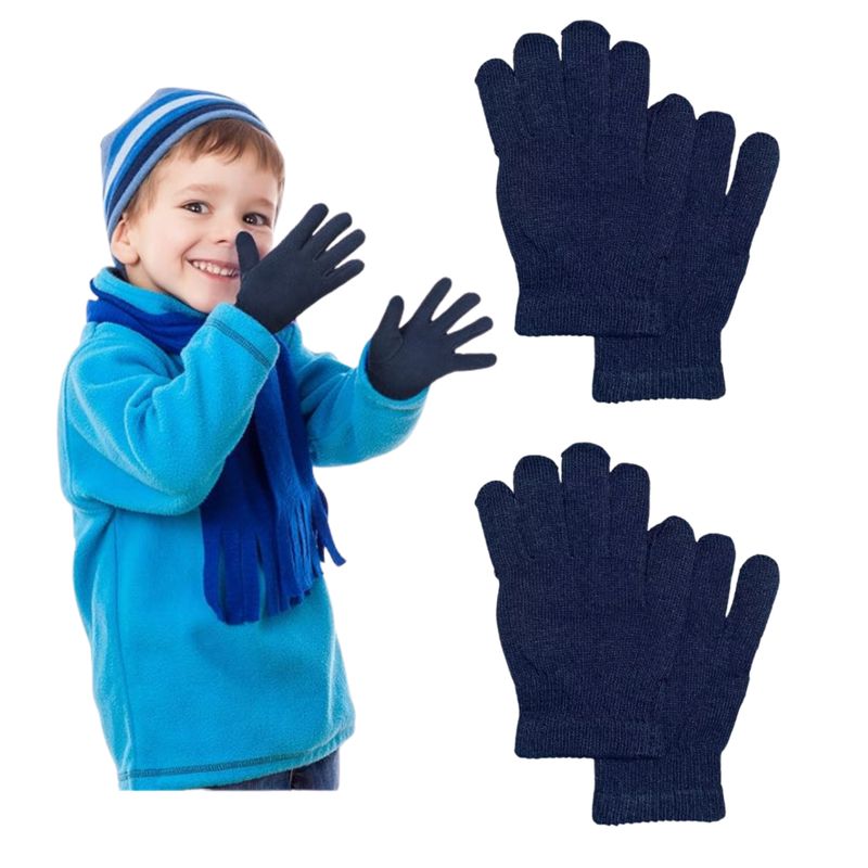 EKOL TACTICA MILITAR - Guantes De Lana Largos Para Niños Niñas Escolar Invierno