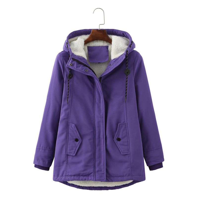 BLWOENS - Chaqueta térmica con capucha para mujeres - Morado