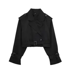 BLWOENS - Chaqueta corta para mujer -Negro