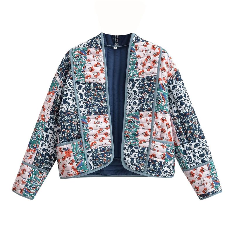 BLWOENS - Chaqueta abierta con diseño para mujer -Azul