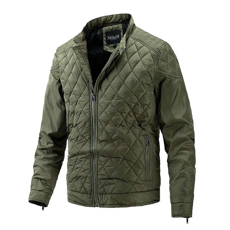 BLWOENS - Chaqueta con cierre para hombres -Verde