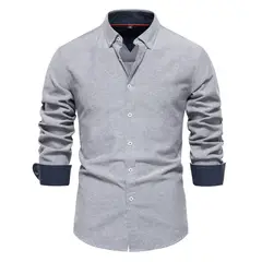 BLWOENS - Polerón con botones para Hombre - Gris.