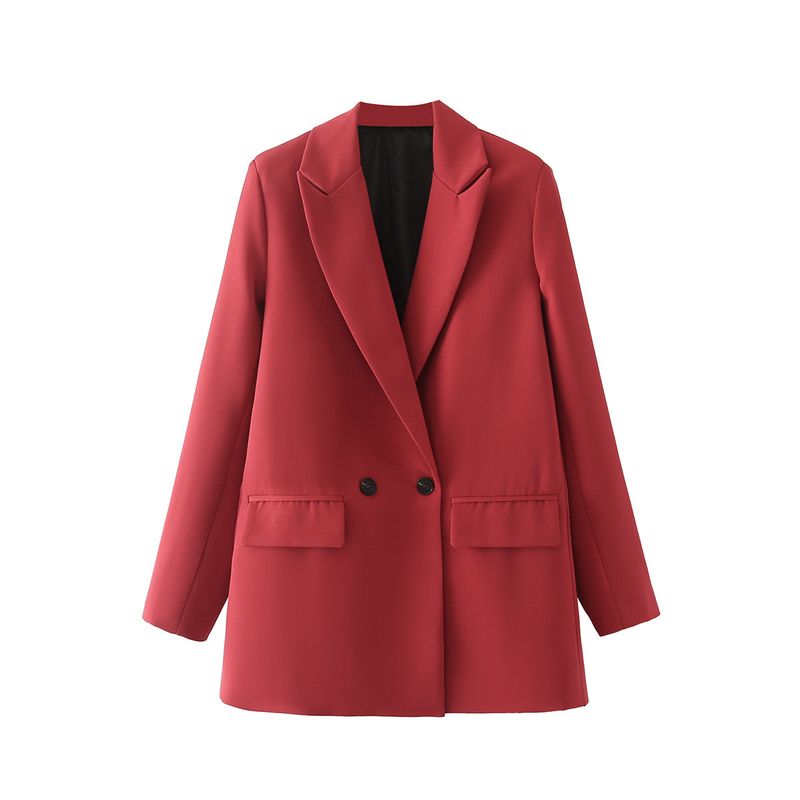 BLWOENS - Chaqueta formal para mujer -Rojo