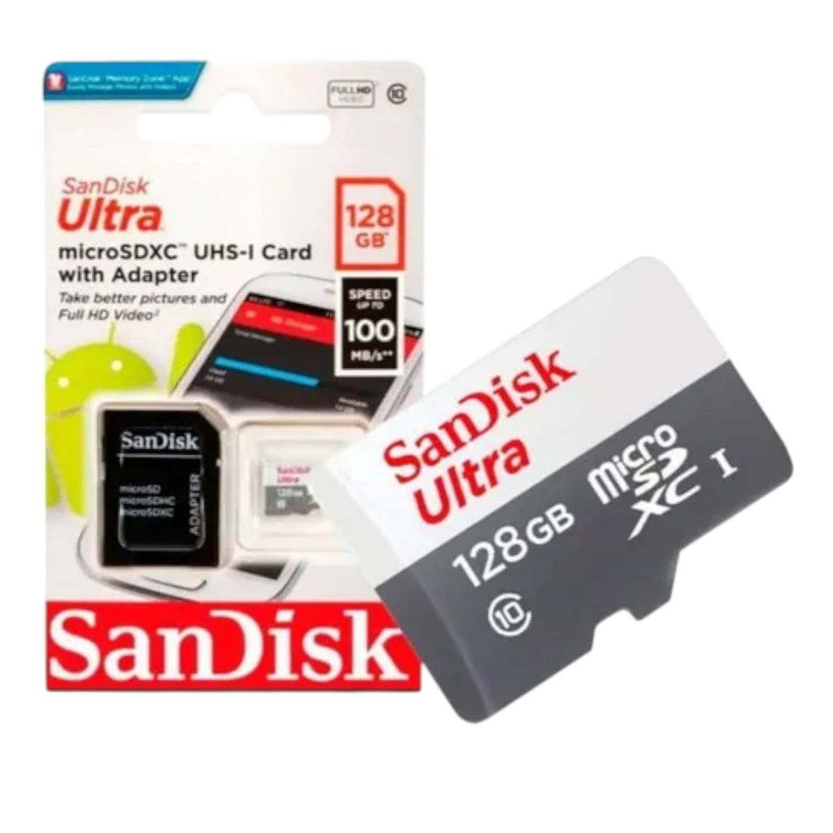 SANDISK - Sandisk Memoria Micro Sd 128 Gb 100mbps.