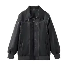 BLWOENS - Chaqueta sin gorro para mujer -Negro.