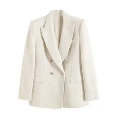 BLWOENS - Chaqueta formal para mujer -Blanco
