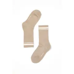 FROENS - Calcetín mujer Basic beige