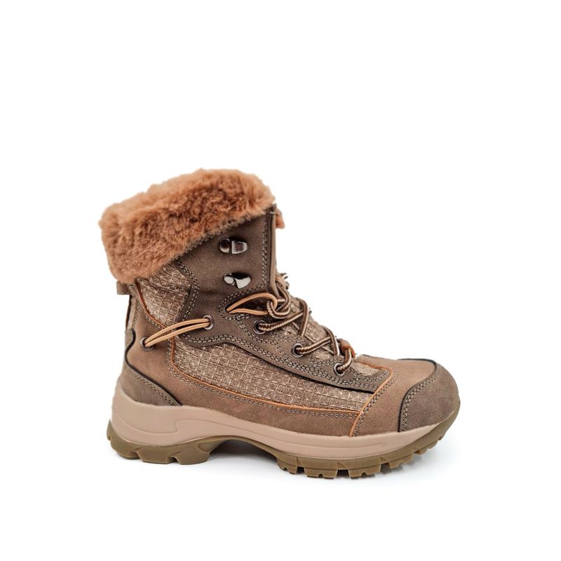 HERIEL - Bota Negra y Khaki Chiporro Mujer.