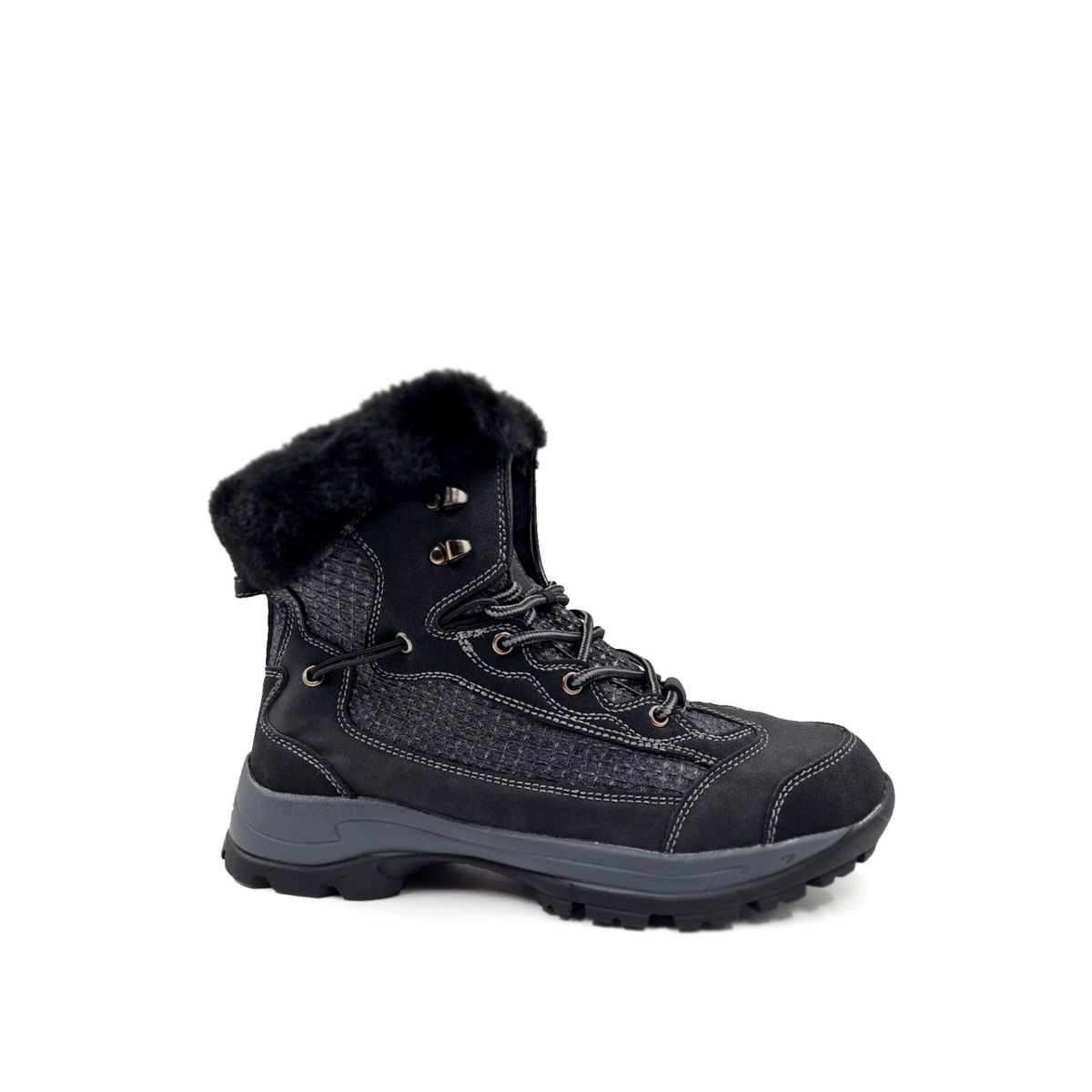 HERIEL - Bota Negra y Khaki Chiporro Mujer.