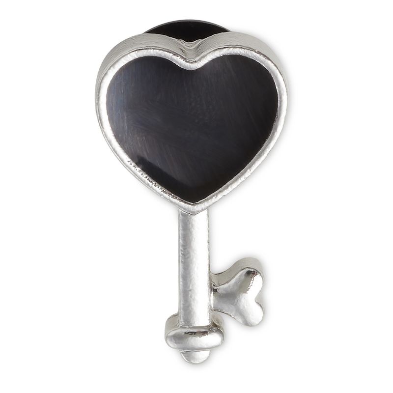 CROCS - Jibbitz Llave De Corazón Negro CROCS.