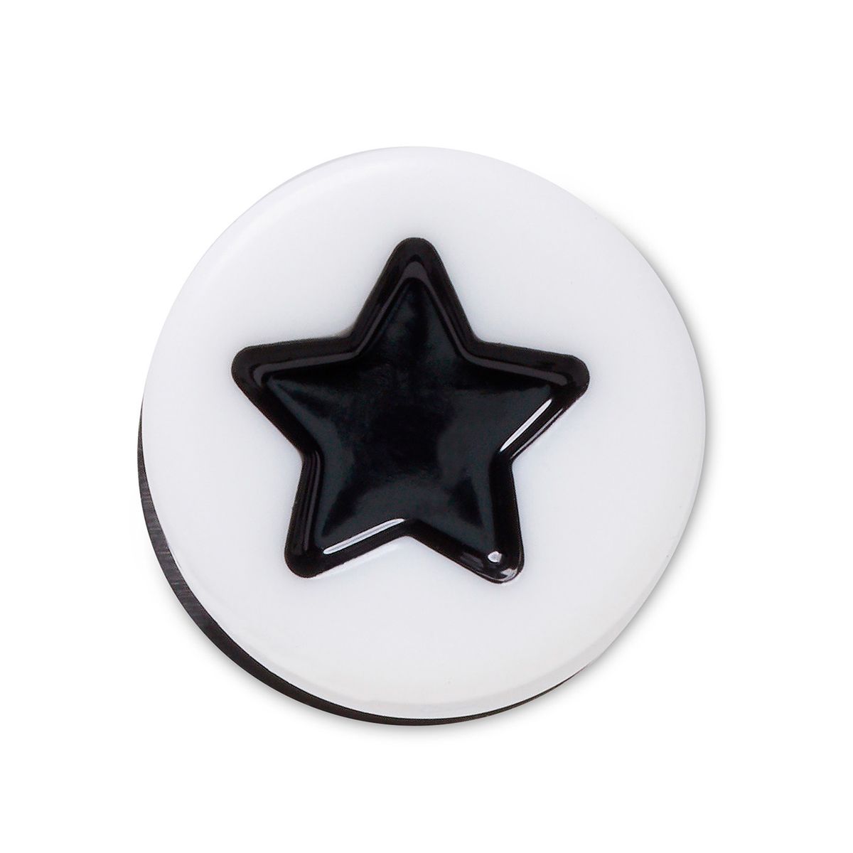 CROCS - Jibbitz Estrella Negra 3d Blanco CROCS