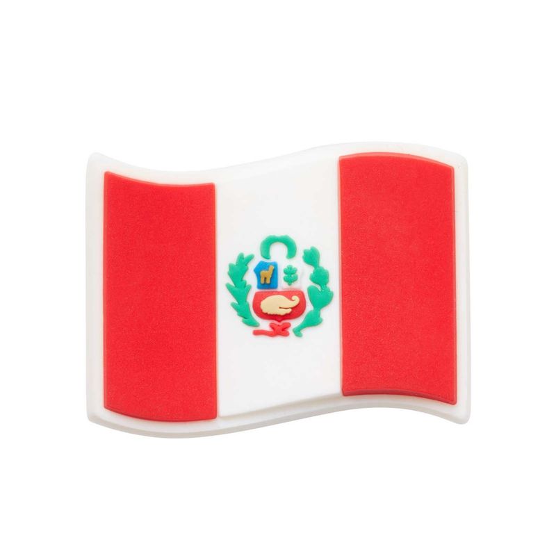CROCS - Jibbitz Bandera De Perú Blanco CROCS