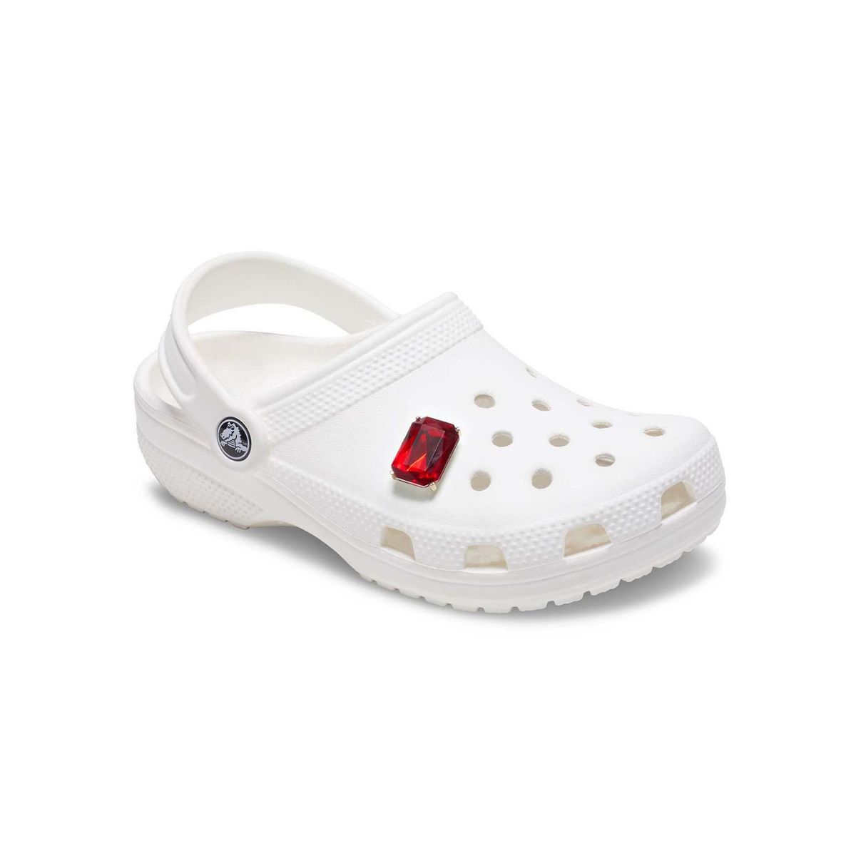 CROCS - Jibbitz Gema Cuadrada De Rubí Rojo CROCS
